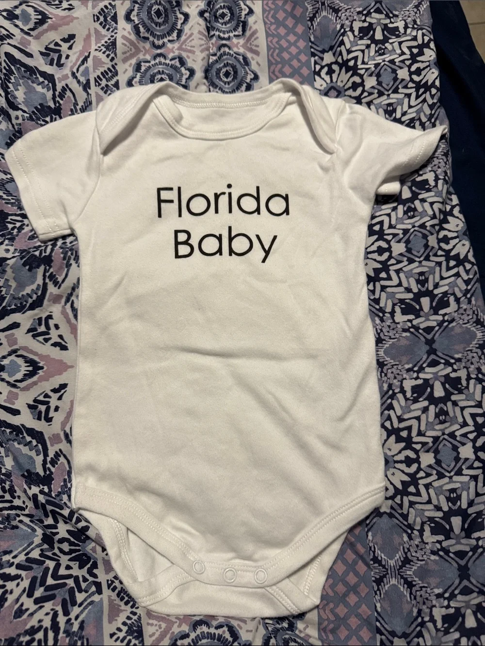 Florida Baby White Infant One-Piece Bodysuit